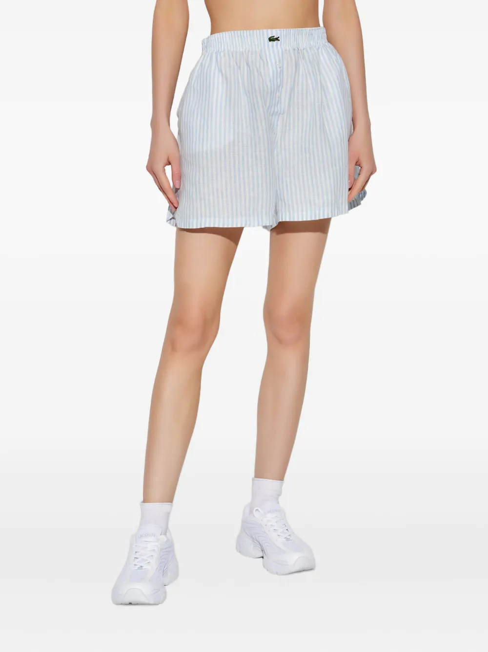 Shop Lacoste Linen Shorts