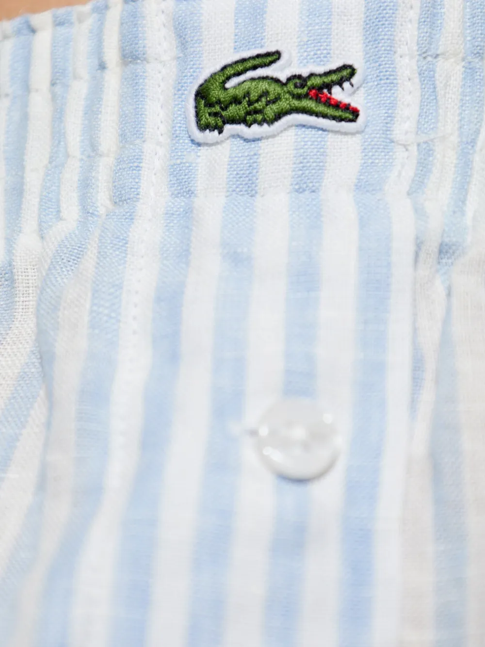 Shop Lacoste Linen Shorts