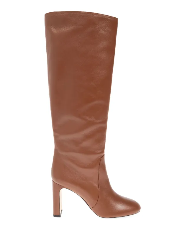 Stuart Weitzman 90mm Leather Boots in Brown