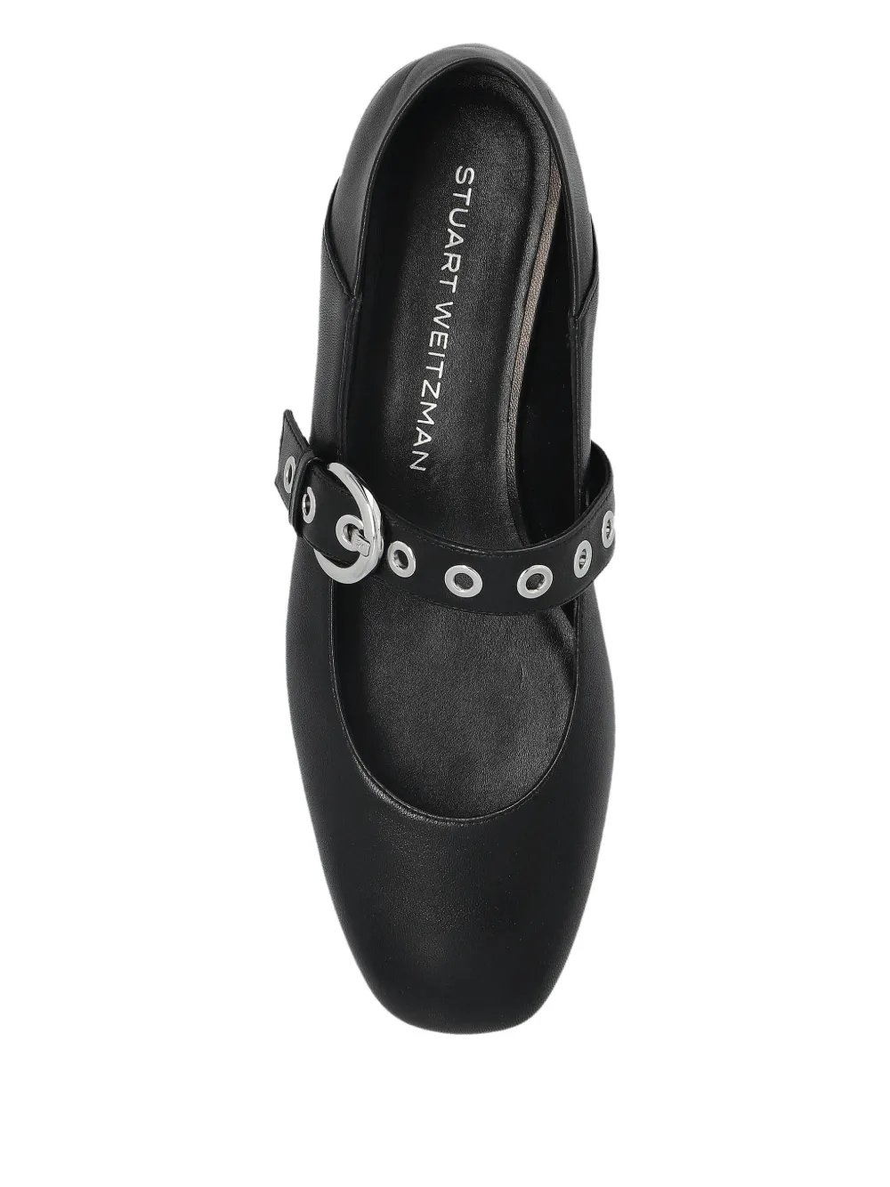 Stuart Weitzman leather ballet flats Black