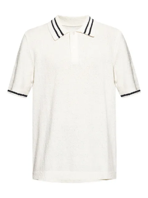 SAMSOE SAMSOE playera tipo polo con ribete de rayas