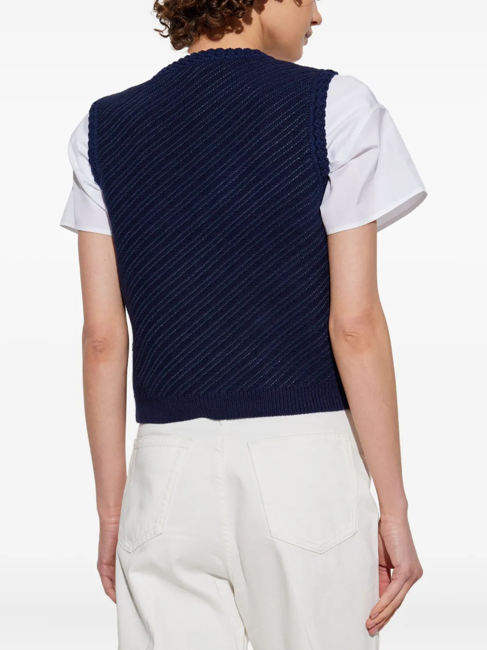 rag & bone Gebreide spencer Blauw