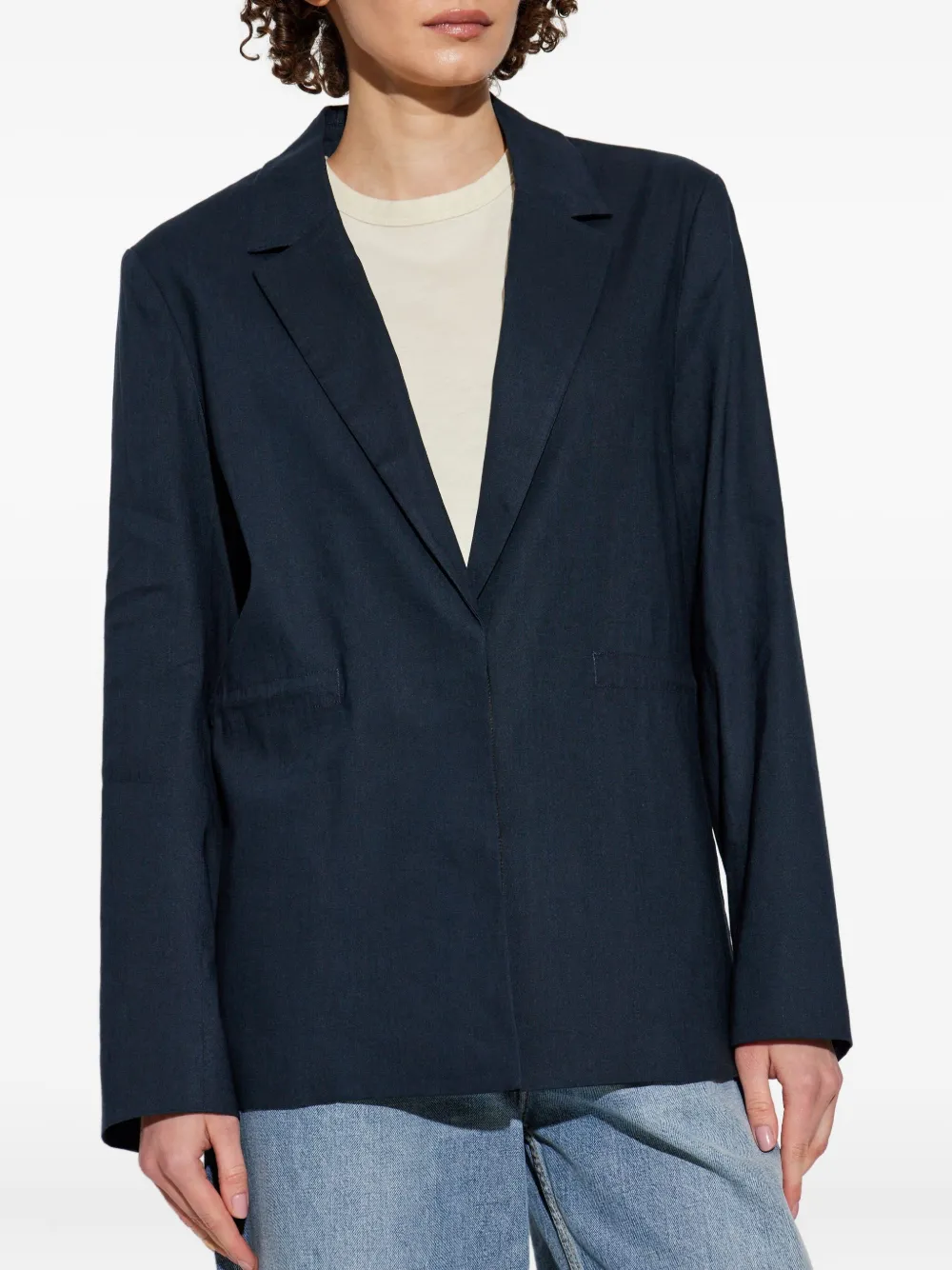 rag & bone Blazer met enkele rij knopen Blauw