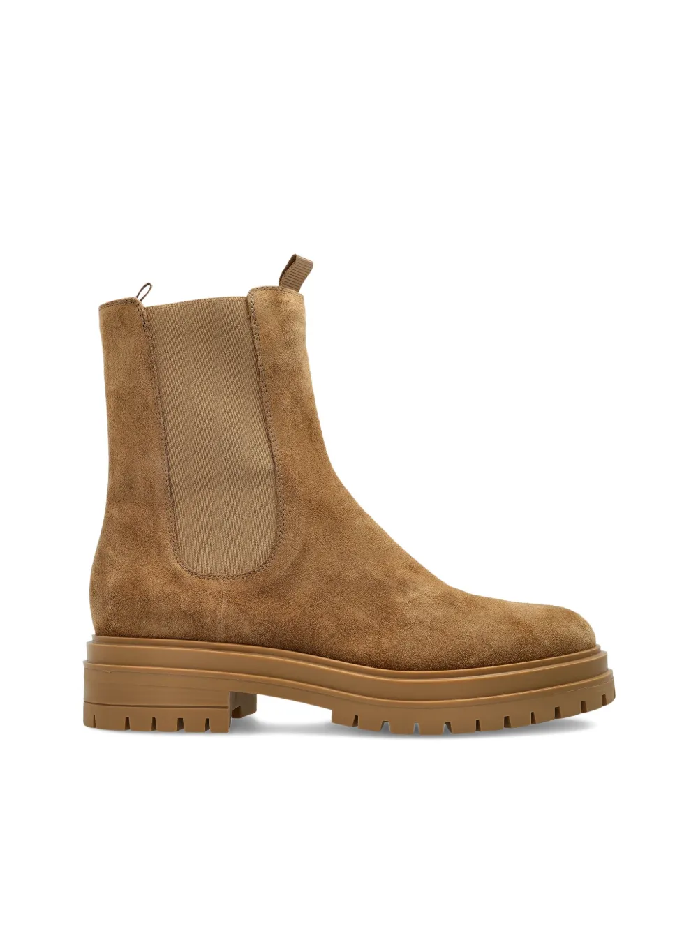 Gianvito Rossi suede chelsea boots Brown