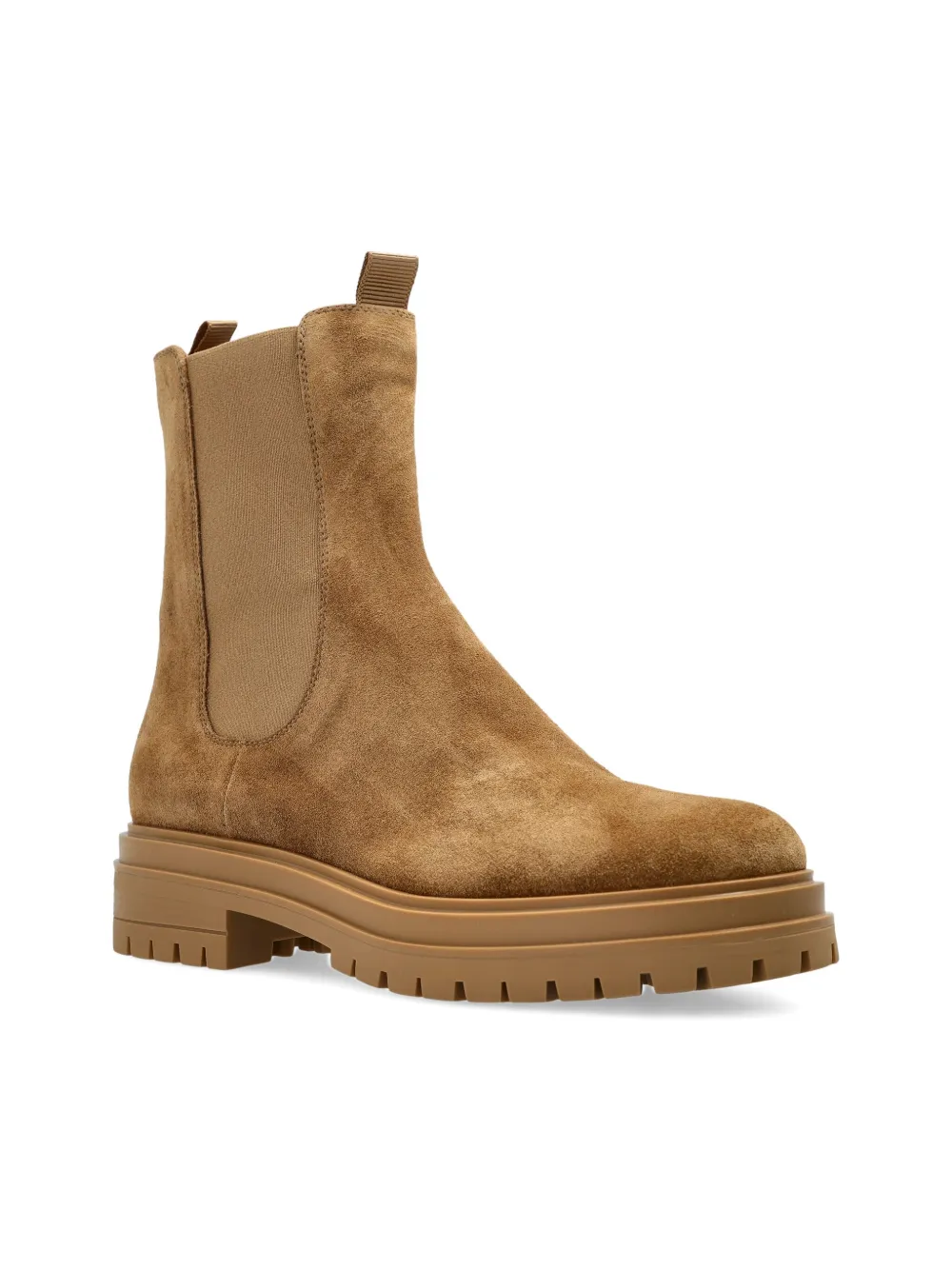 Gianvito Rossi suede chelsea boots Brown