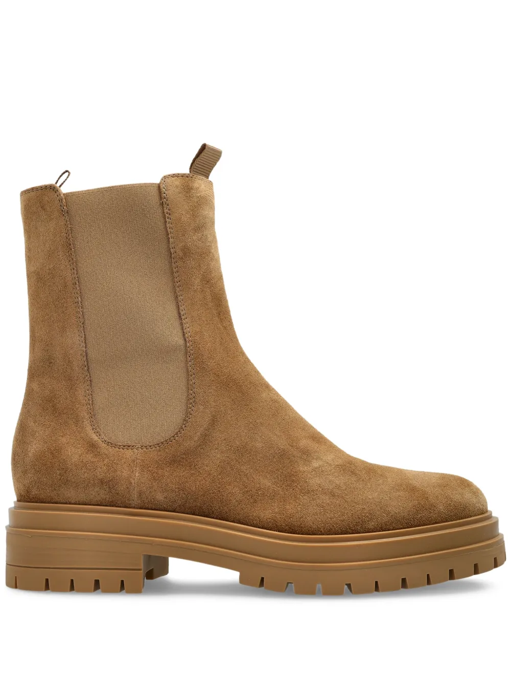 Gianvito Rossi suede chelsea boots Brown