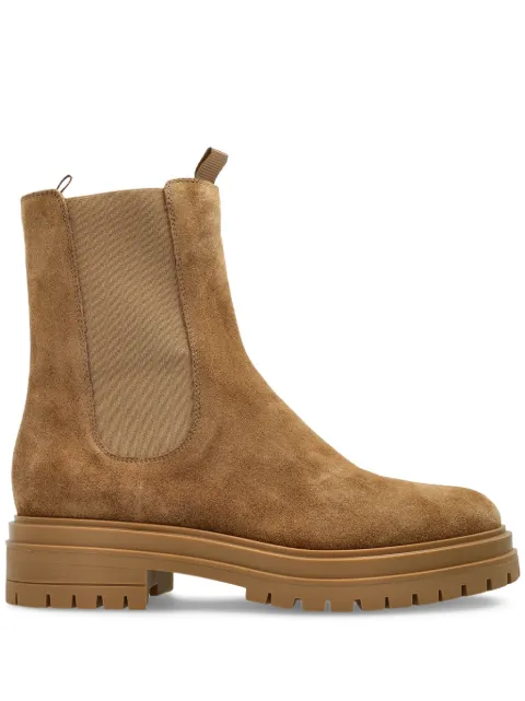 Gianvito Rossi suede chelsea boots