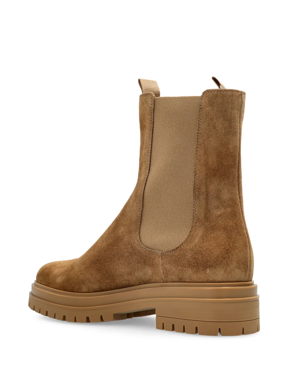 Gianvito Rossi suede chelsea boots Brown