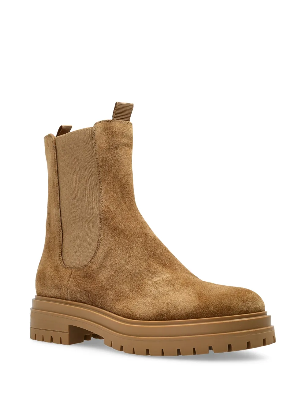 Gianvito Rossi suede chelsea boots Brown
