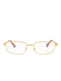 Jacquemus rectangle-frame glasses - Brown