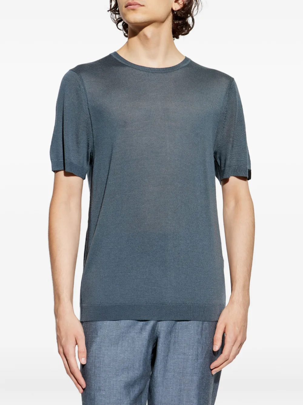 rag & bone Effen T-shirt Grijs