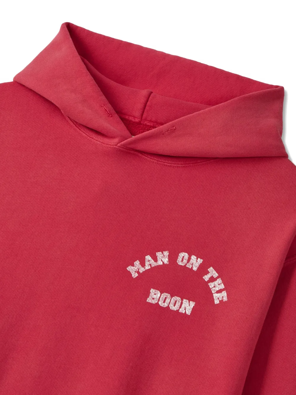 Man On The Boon. Sweater met grafische print en capuchon Rood