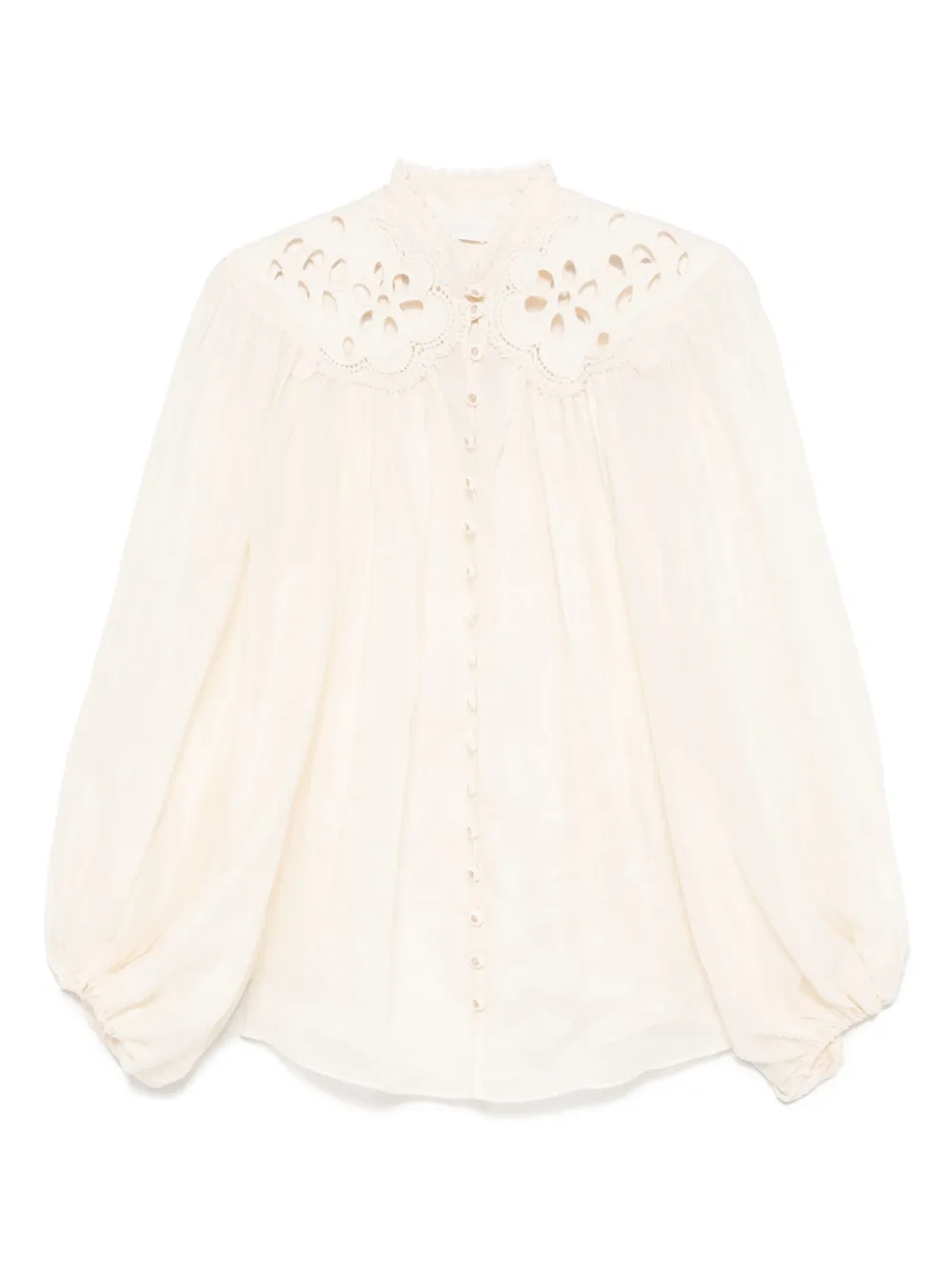 ZIMMERMANN Blouse met borduurwerk Beige