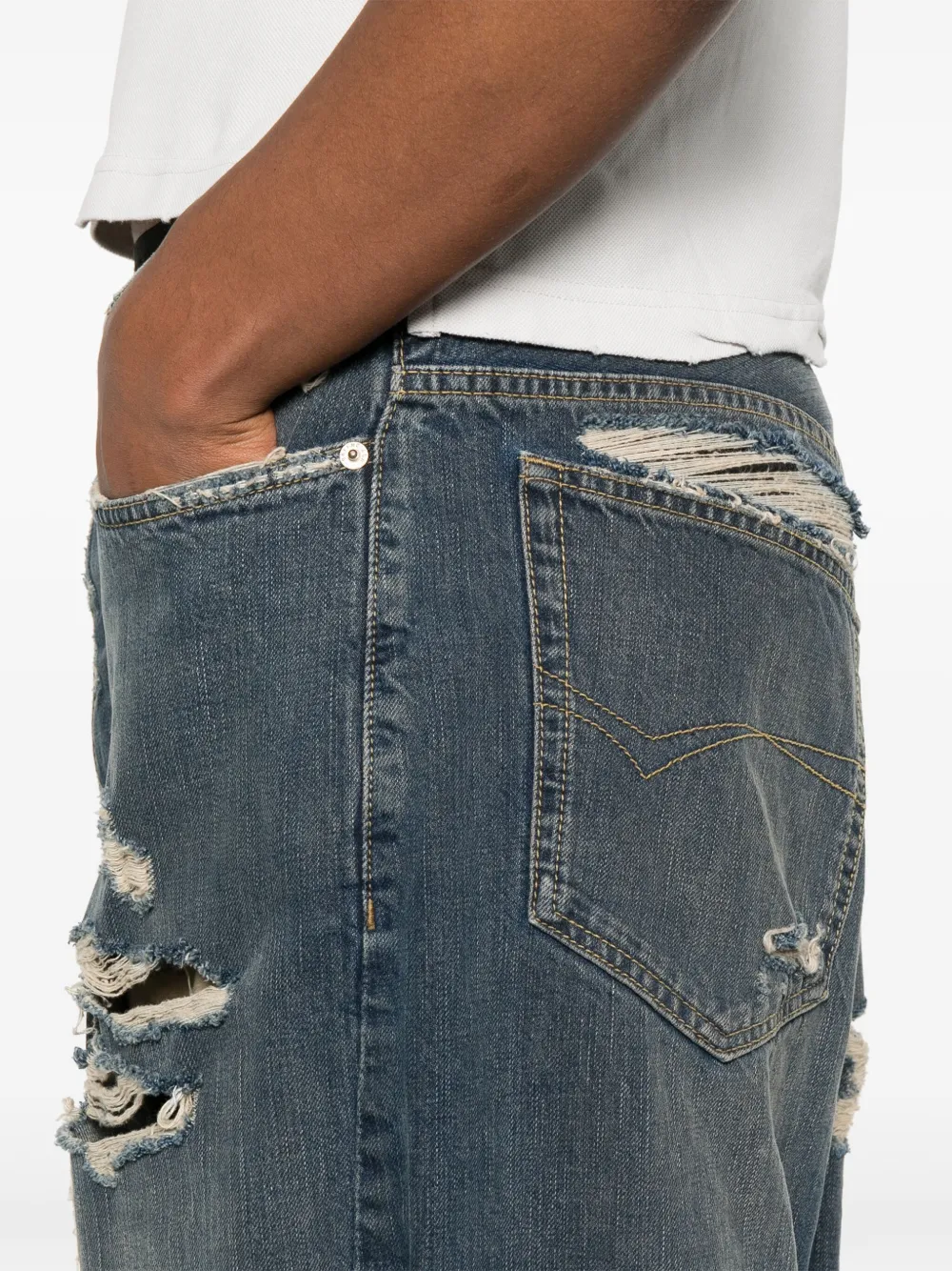 Balenciaga Jeans met wijde pijpen Blauw