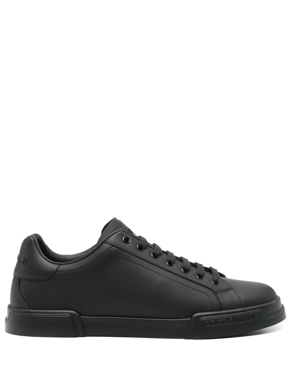 Dolce & Gabbana leather sneakers Black