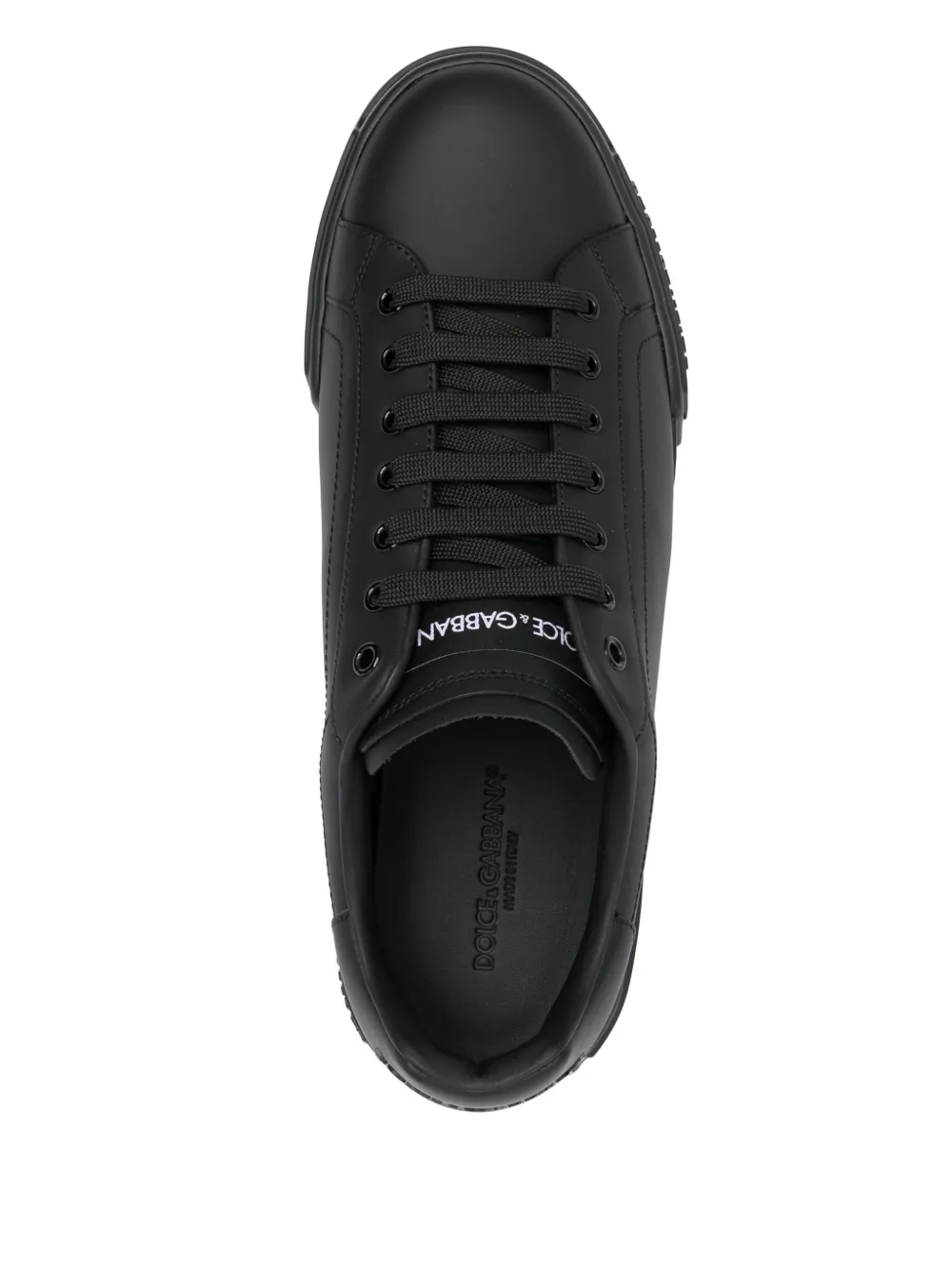 Dolce & Gabbana leather sneakers Black