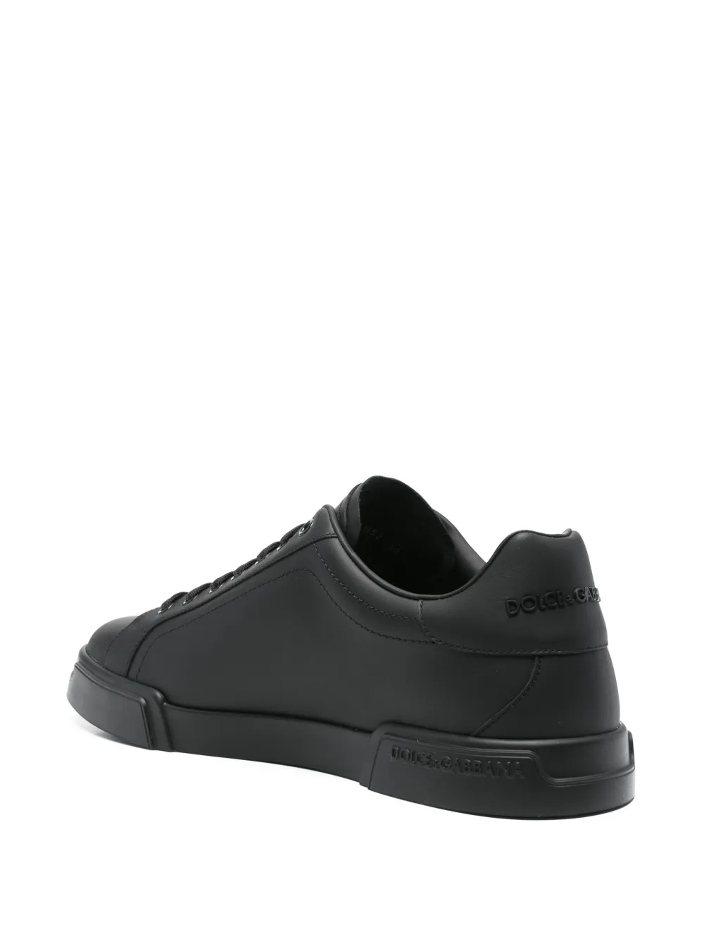 Dolce & Gabbana leather sneakers Black