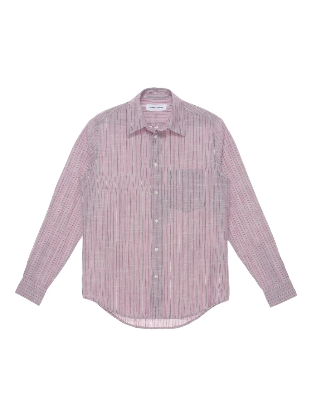Samsoe & Samsoe Striped Shirt In Purple