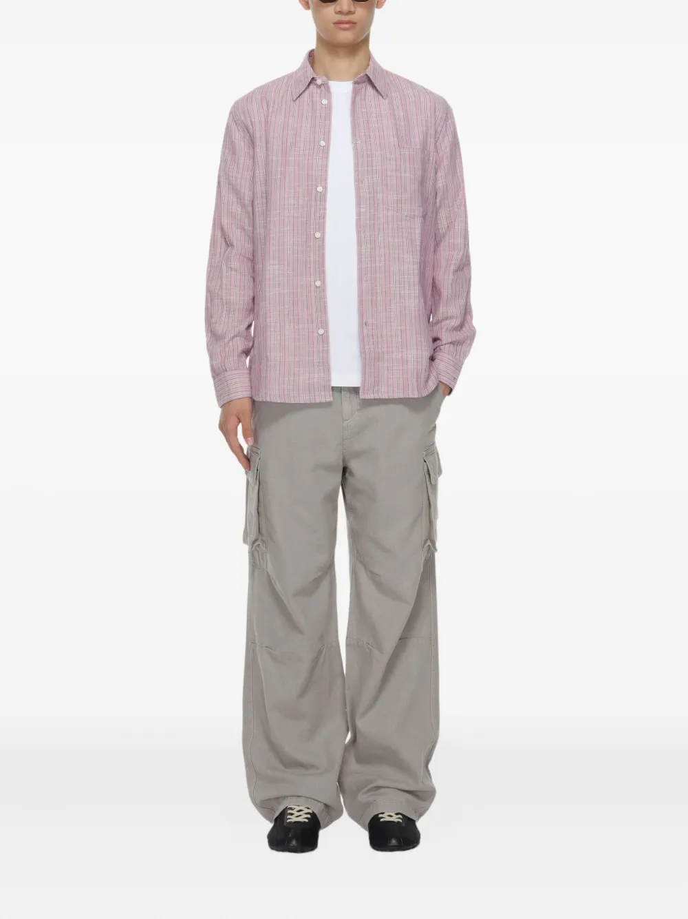Samsoe & Samsoe Striped Shirt In Purple