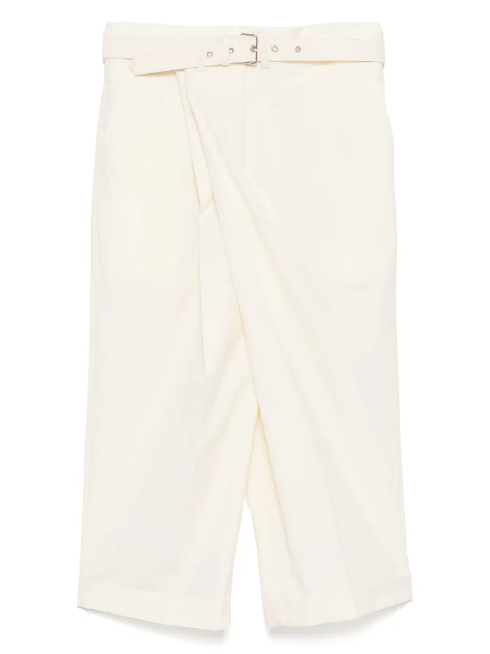Comme Des Garçons Broek met wijde pijpen Beige