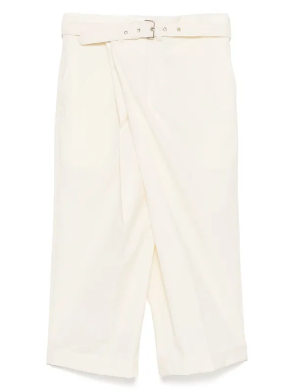 Comme des Garçons Wide Leg Trousers in Neutrals