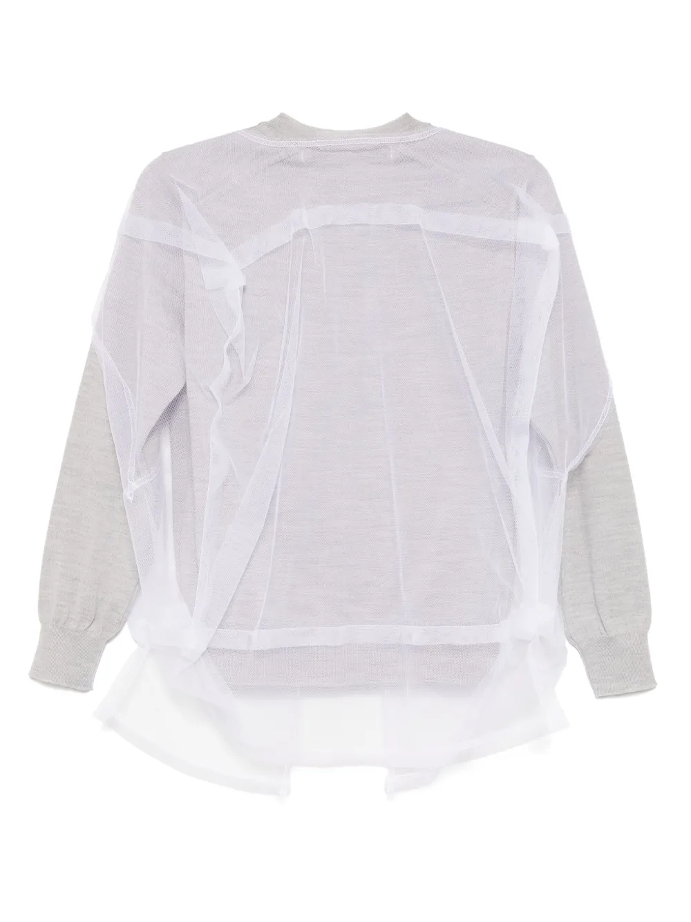 COMME DES GARÇONS LAYERED WOOL CARDIGAN 