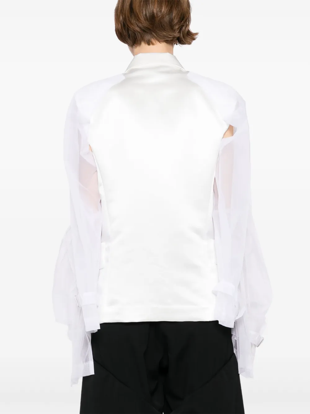 COMME DES GARÇONS TULLE-INSERTS BLAZER