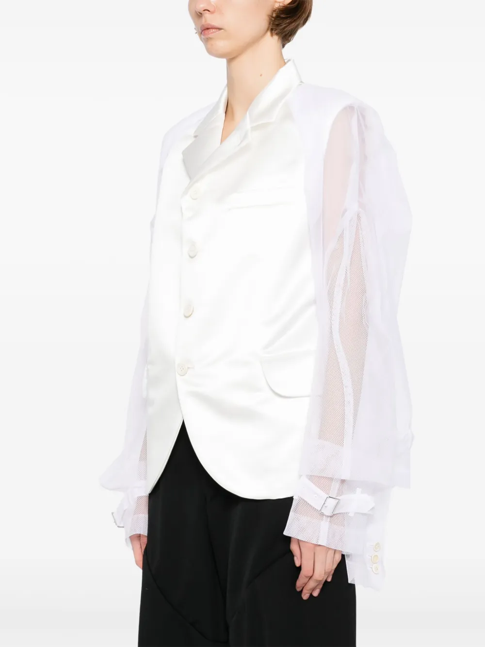 COMME DES GARÇONS TULLE-INSERTS BLAZER