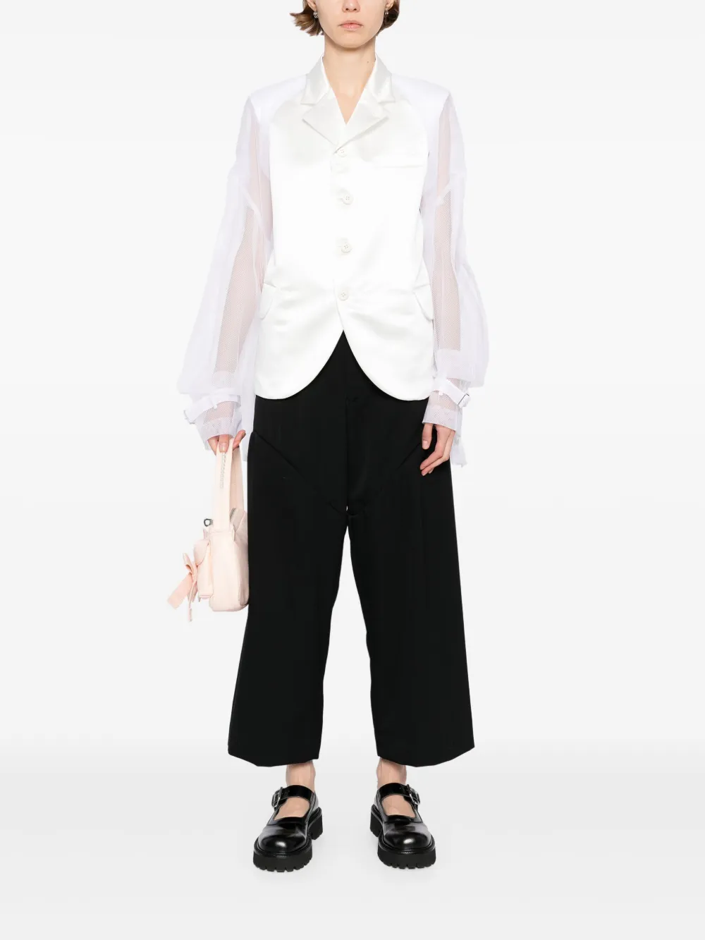 COMME DES GARÇONS TULLE-INSERTS BLAZER