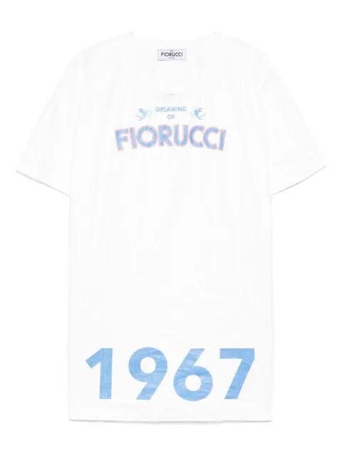 Fiorucci vestido estilo playera con logo estampado