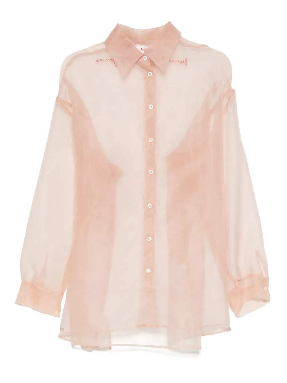 Fiorucci Semi-doorzichtig blouse Beige