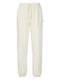 Man On The Boon. elasticated-waistband track pants - White
