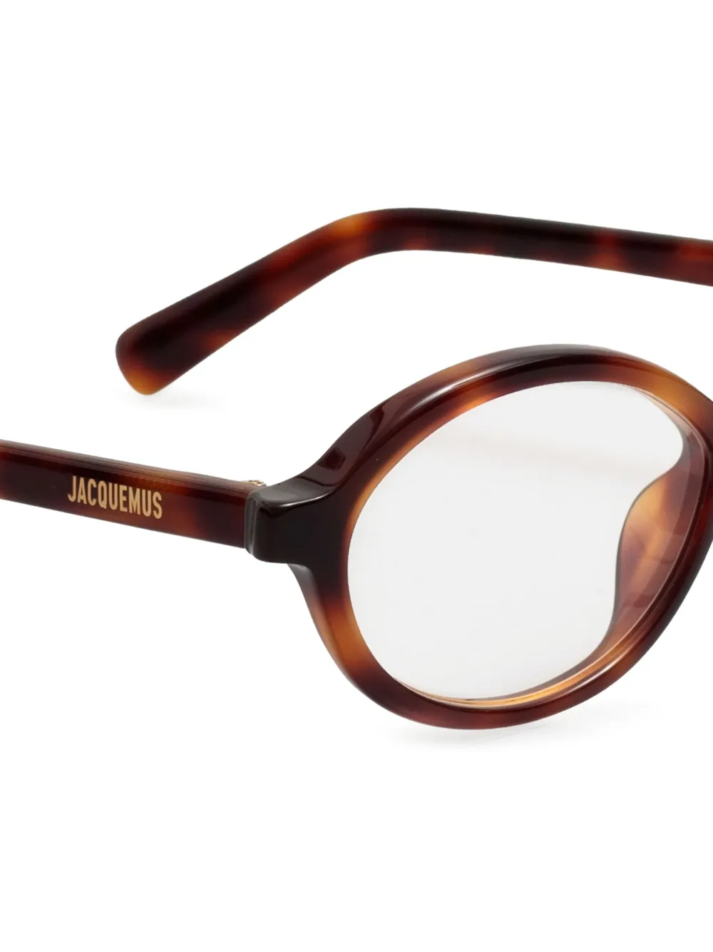 Jacquemus Bril met ovaal montuur Bruin