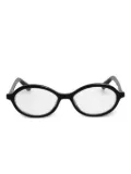 Jacquemus oval-frame glasses - Black