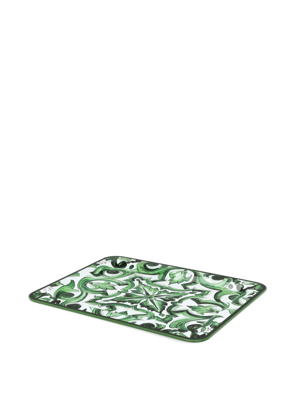  Dolce & Gabbana Medium Wooded Tray - White 