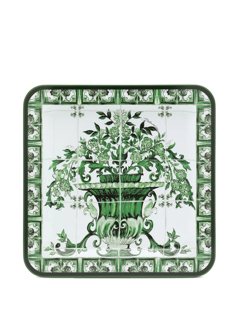 Dolce & Gabbana medium wooded tray | White | Image 1