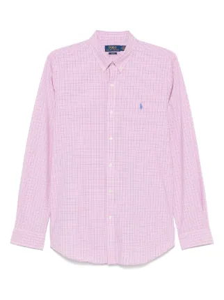 Polo Ralph Lauren リラックスフィットシャツ M ピンクチェック Polo