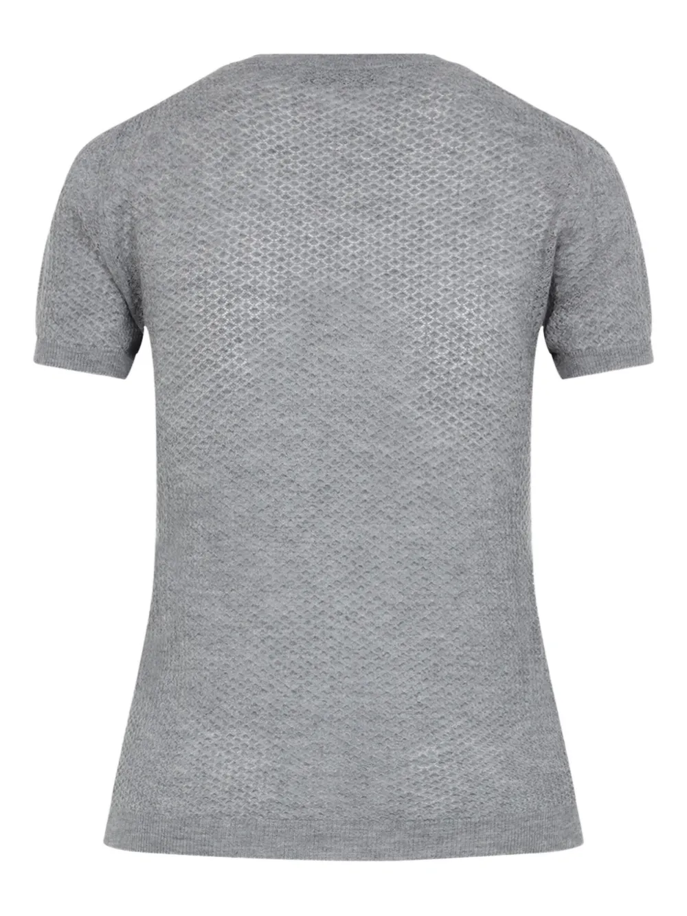 Miu Miu intarsiastickad t-shirt med logotyp | T-shirts & toppar | Image 2
