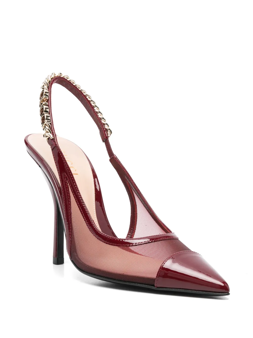 GUCCI 100MM LEATHER PUMPS