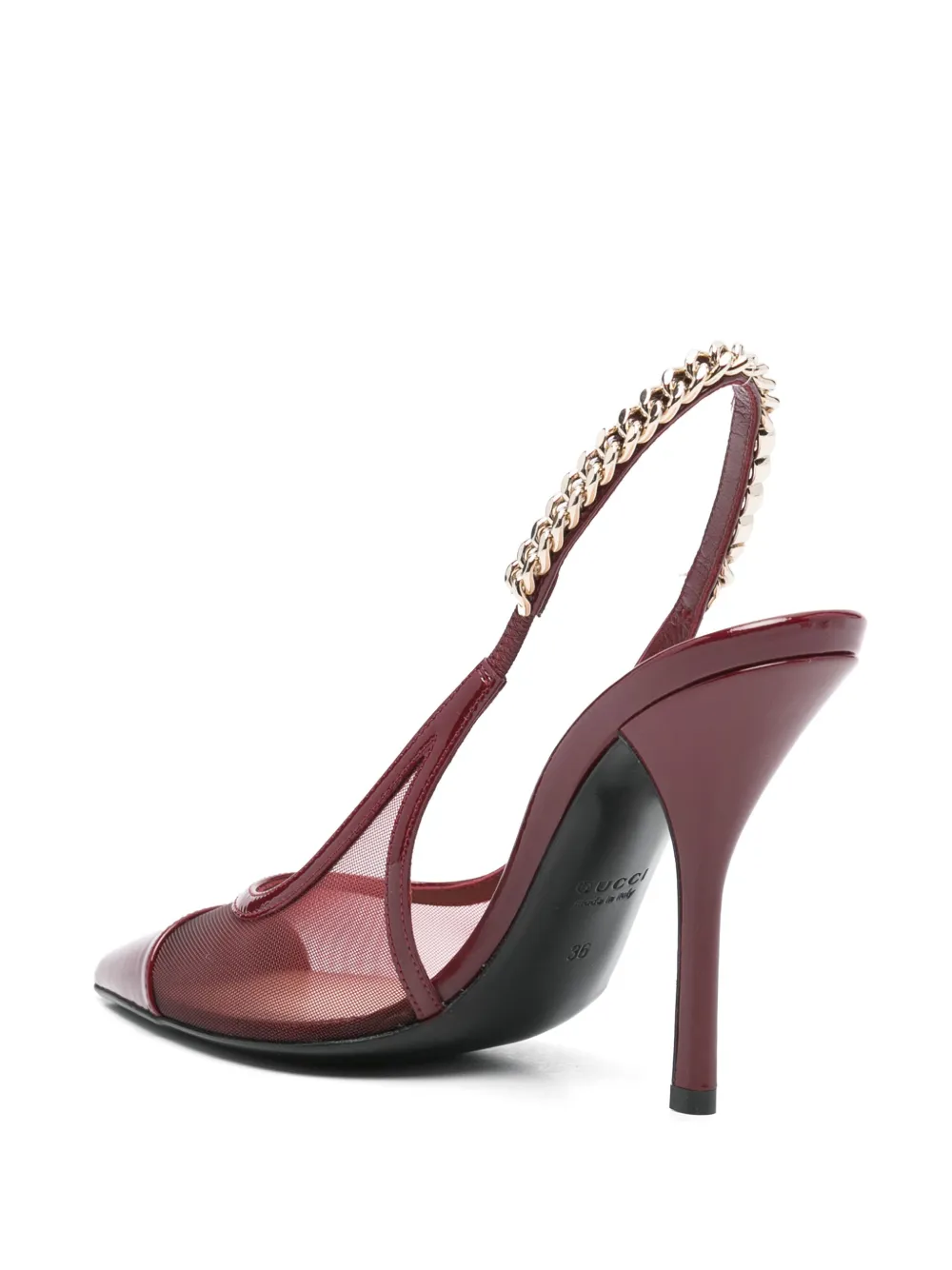 GUCCI 100MM LEATHER PUMPS