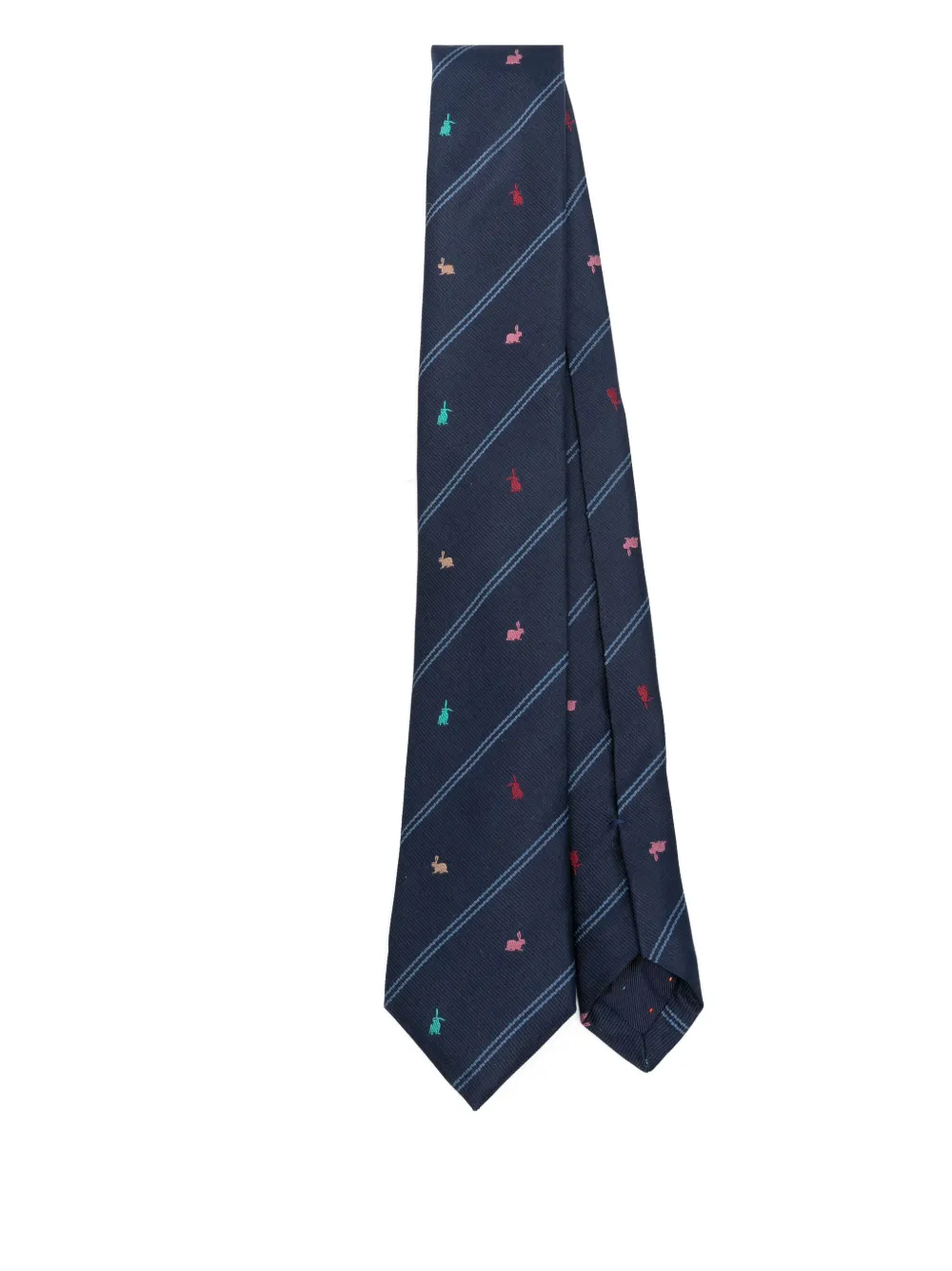 Paul Smith stripe-print tie | Blue | Image 1