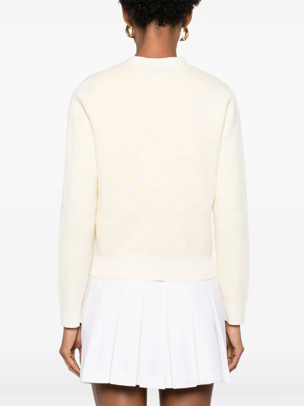 Shop Gucci Gg-jacquard Cardigan