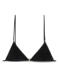 Saint Laurent triangle-cup bra - Black