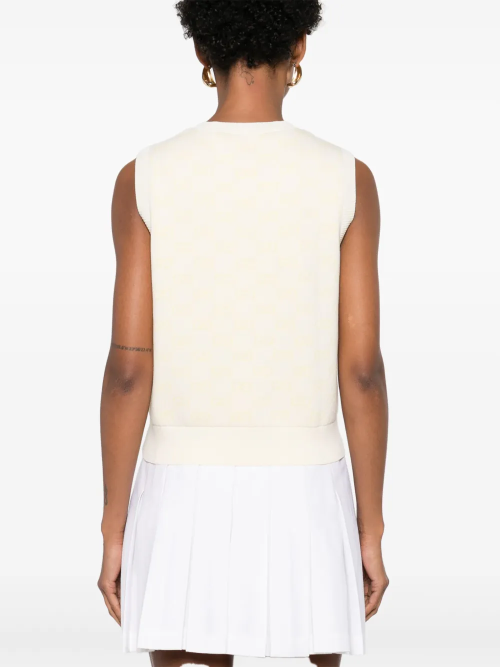 Gucci GG katoenen gilet Geel