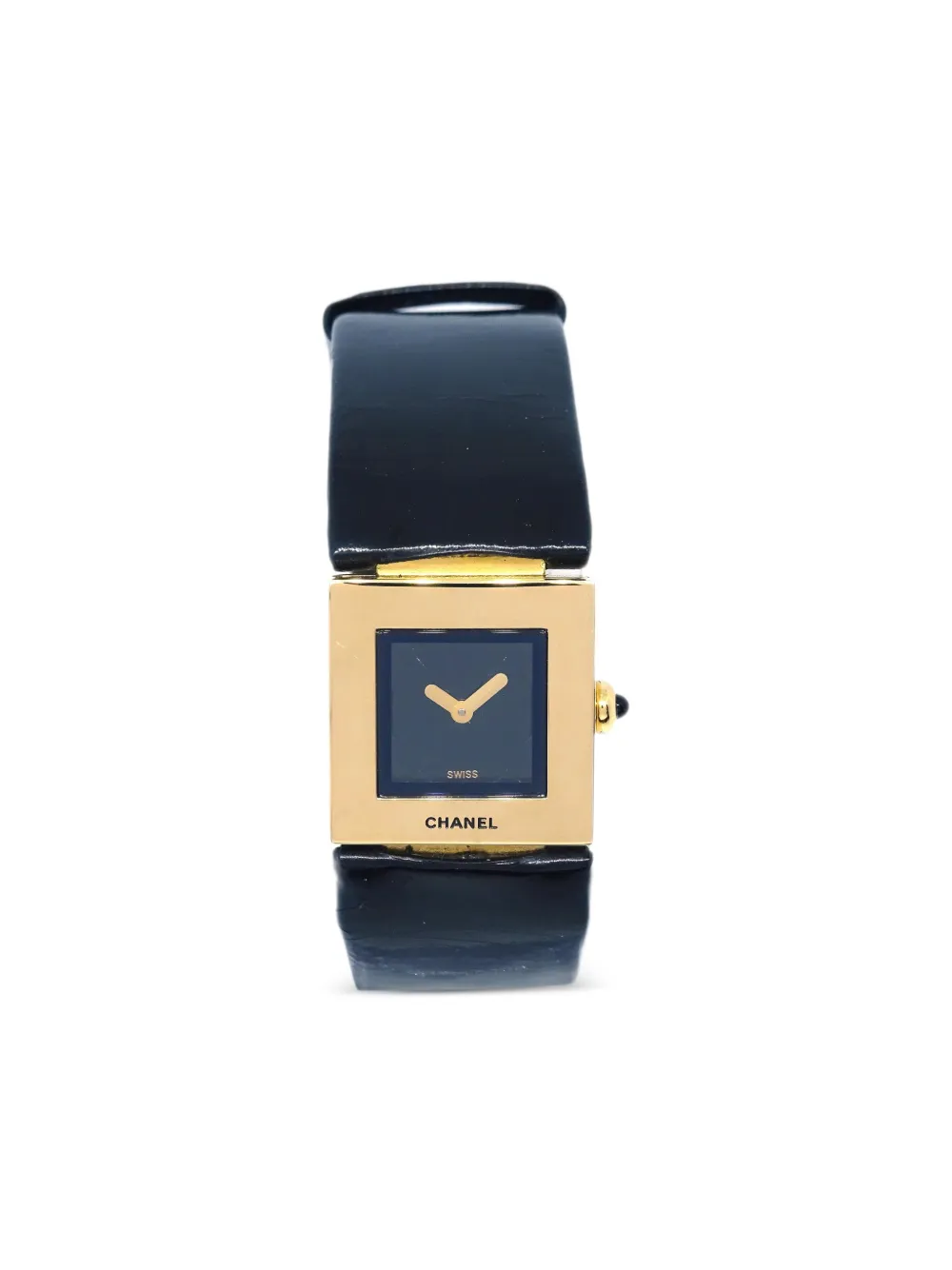 CHANEL Pre-Owned 1990-2000s square-face 19mm | Black | Image 1