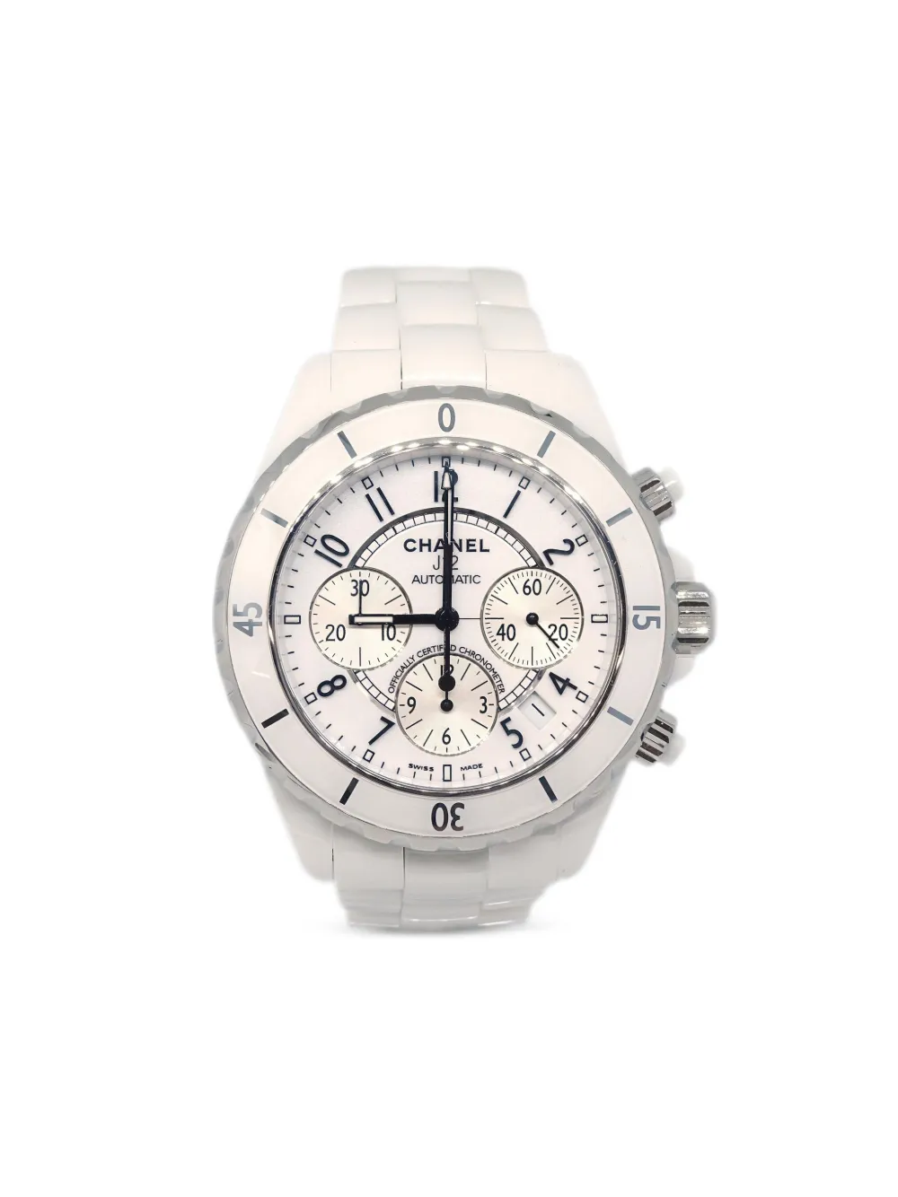 CHANEL Pre-Owned 2000s Ceramic J12 41mm | White | Image 1