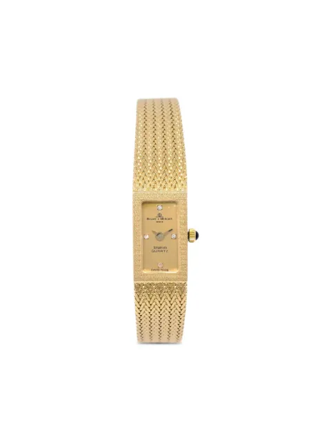 Baume & Mercier 1980-1990s x Tiffany & Co. rectangular-face  11mm