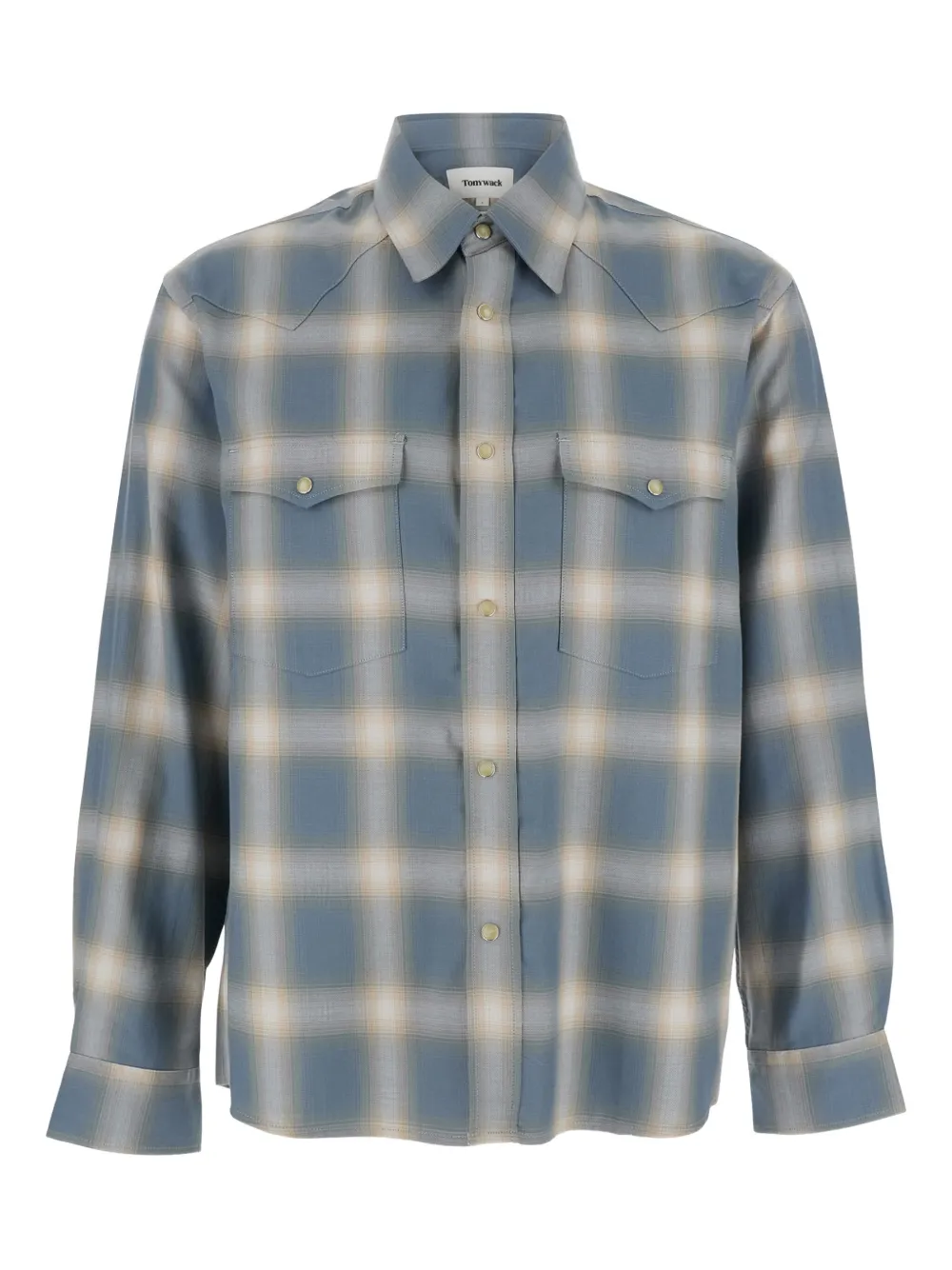 Tony Cohen camisa con cuadros estampados | azul | Image 1