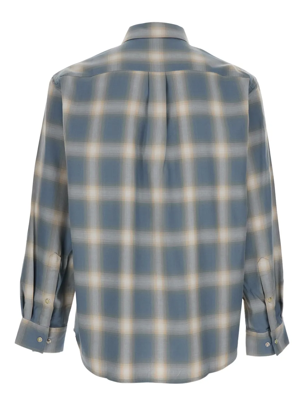 Tony Cohen Geruit overhemd - Blauw