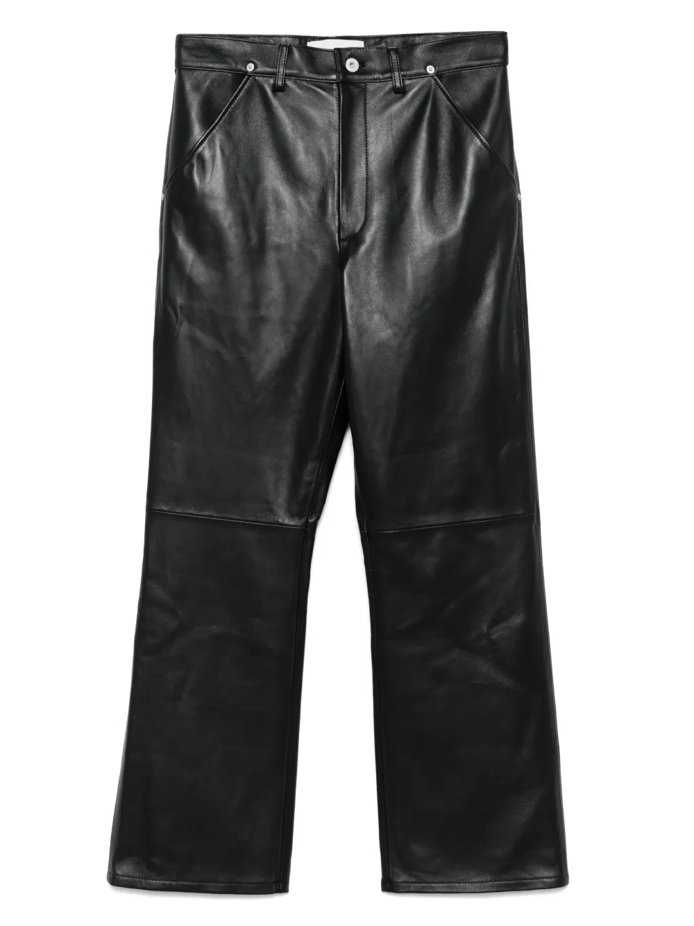 TONYWACK Leren broek Zwart